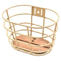 Cykelkurv Alu 20-26" Champagne mørk træbund & udstyr