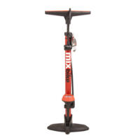 Mixbike fodpumpe m/manometer stål - rød