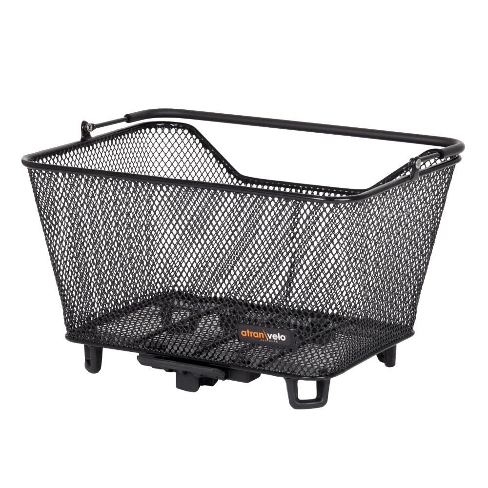 Atran Velo Daily S cykelkurv med AVS-system. En god robust cykelkurv med trådnet, med plads til både små og store ting. Kurvens volume er på 16 Liter.