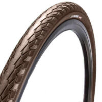 Brunt cykeldæk af mærket Chaoyang. 5 mm slid og unkterhæmmende lag.