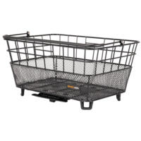 Atran Velo Bring L cykelkurv med AVS-system. En god robust cykelkurv af aluminium med trådnet op ad siderne. Så mindre ting kan også lægges i kurven. Nem at tage af, og sætte på cyklen igen på grund af det smarte AVS-system. Kurvens volume er på 25 Liter og max vægt er 10 kg.