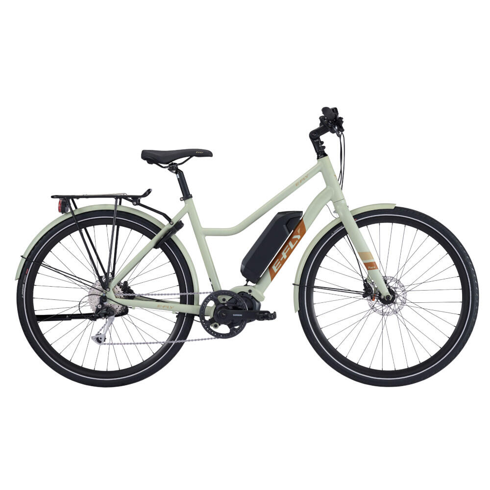 Dansk elcykel med centermotor. Lækkert design fra e-fly.