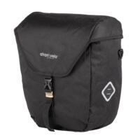 Smart sidetaske til bagagebærer på elcykel. Denne cykeltaske er en del af Atran Velo Avs Systemet og er i sort, vand og vindafvisende stof