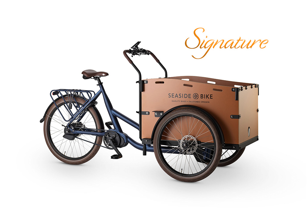 Hjælp Vi ses Berolige El ladcykel Seaside Bike Signature - Blå - DEMO MODEL - CykelKram kr.  39.999,00 kr. 35.999,00