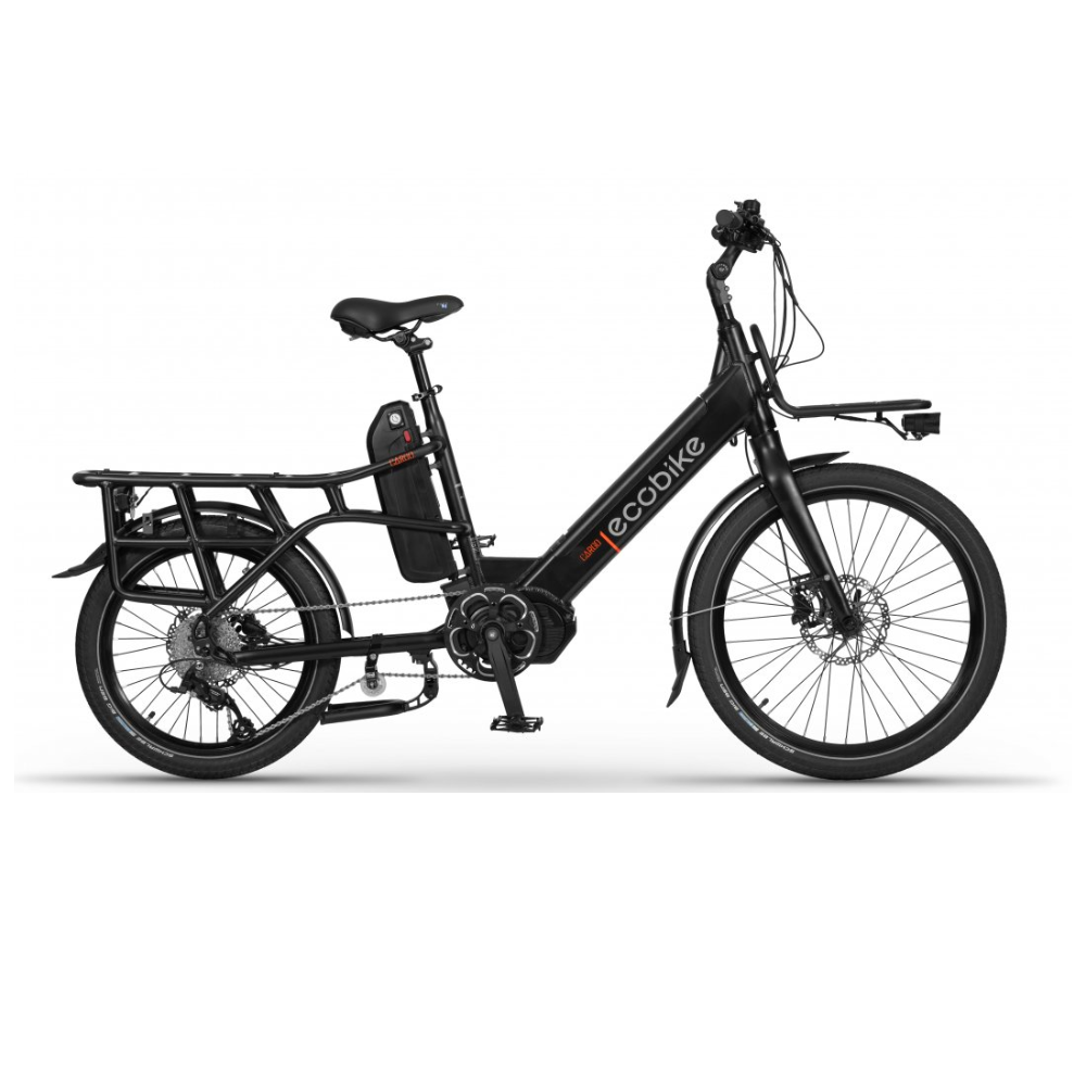Teknologi Gutter bekæmpe Elcykel Ecobike CARGO 1268wh batteri Stor centermotor 136nm - CykelKram
