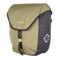 Smart sidetaske til bagagebærer på elcykel. Denne cykeltaske er en del af Atran Velo Avs Systemet og er i grøn, vand og vindafvisende stof