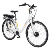 Elcykel Ecobike Basic 28" Medium - Hvid - 3 indvendige gear og fodbremse