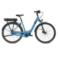 Elcykel E-Fly Away Susp Midt Night Blue Mat med Centermotor og affjedret forgaffel