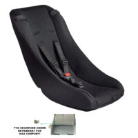 Melia Comfort 3 punktsele Babyindsats 0-9 måneder Sort