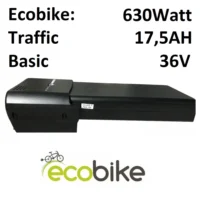 xxx Ecobike Batteri bagagebære 36v 630watt 17,5Ah