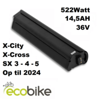 Ecobike SX / X-Cross batteri op til 2024 14,5ah 36v