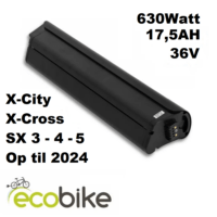 Ecobike SX / X-Cross batteri op til 2024 17,5ah 36v