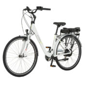 Elcykel Ecobike Traffic White med flere batteri størrelser