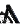 Blank sort Vogue Mestengo elcykel med brune dæk og stelmonteret batteri på hvid baggrund.