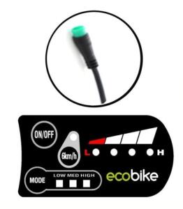 LED Display Ecobike (Basic, Basic Nexus) med 6 km/t knap