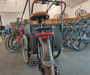 anti-til på elladcykel i sving.