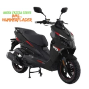 MotoCR R9 SP 30 Mat Sort Inklusiv nummerplader