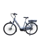 Vogue Zenda elcykel i Silk Blue med Bafang M300 centermotor, hydrauliske skivebremser og LCD farvedisplay, perfekt til pendling og fritid.