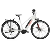 Hvid KAYZA Tanana Dry 4 elcykel med BOSCH motor og 500 Wh batteri.