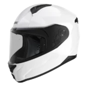 SMK scooterhjelm med sikkerhed og komfort. Hvid SMK Bionic full-face scooterhjelm til voksne