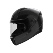 Sort SMK Bionic full-face scooterhjelm til voksne