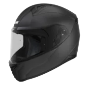 Mat sort SMK Bionic full-face scooterhjelm til voksne