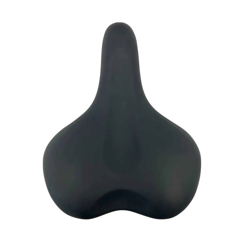 Billede af Mixbike Sadel Comfort i sort med profil set fra siden på hvid baggrund.
