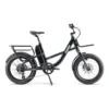 Humber Flex grøn elcykel med Promovec baghjulsmotor, 20 tommer dæk og AVS bagagebærer – praktisk elcykel til bykørsel og pendling.