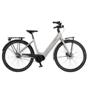 Batribike PRO E2 CD elcykel med centermotor i Mineral Gray med integreret batteri og bagagebærer