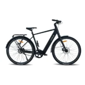 Elcykel Vogue Motion Man herre i matsort med baghjulsmotor og integreret batteri