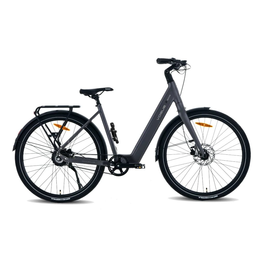 MatSort Vogue Motion elcykel med baghjulsmotor, remtræk og integreret batteri til bykørsel og pendling