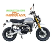 Skyteam X-Bongo 50cc lille knallert i Titanium Grey med 4 gear og LED-lys
