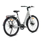 Vogue Motion Plus elcykel i Mouse Grey med remtræk, automatgear og Bafang baghjulsmotor.