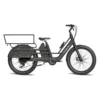 Elcykel Vogue Wonder Matsort longtail elcykel med lang bagagebærer og frontkurv til børn og indkøb
