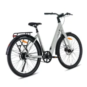 Vogue Motion elcykel i Mouse Grey med automatgear, remtræk og baghjulsmotor til komfortabel pendling og daglig transport.