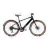 Batribike Route M elcykel i sort med Promovec baghjulsmotor, integreret batteri, 27,5 tommer hjul og ergonomisk design til pendling og fritid.