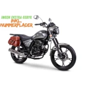 ROMET SOFT 50 grå 49 cc knallert i soft-chopper stil med sidetasker