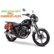 ROMET SOFT 50 49 cc knallert i klassisk soft-chopper design med sidetasker