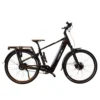 Vogue Milo Man elcykel Shiny Black med automatgear, remtræk og BAFANG baghjulsmotor